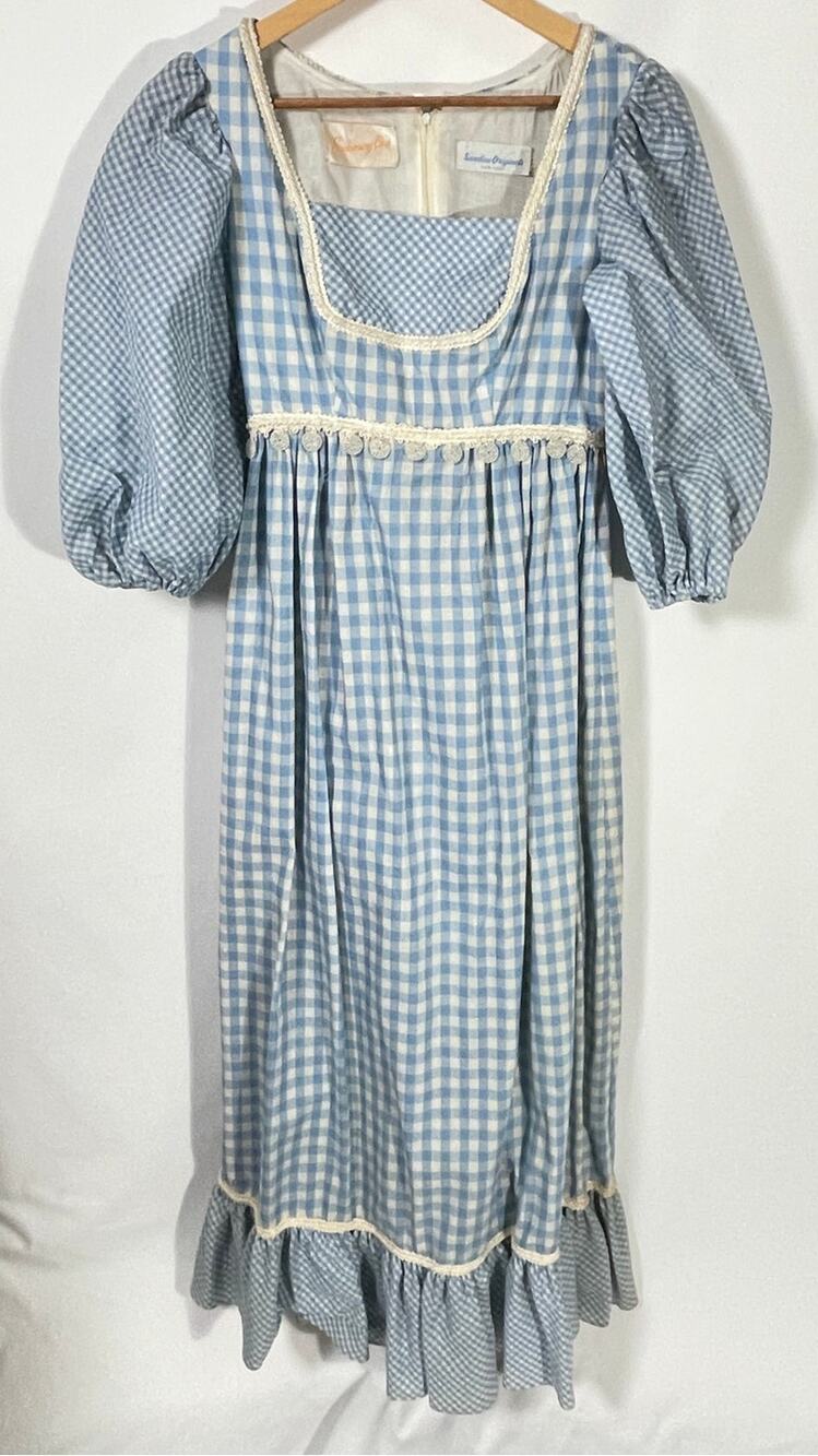 Vintage 60's/70's Sandine Originals New York Gingham Dress - Women's Size 7